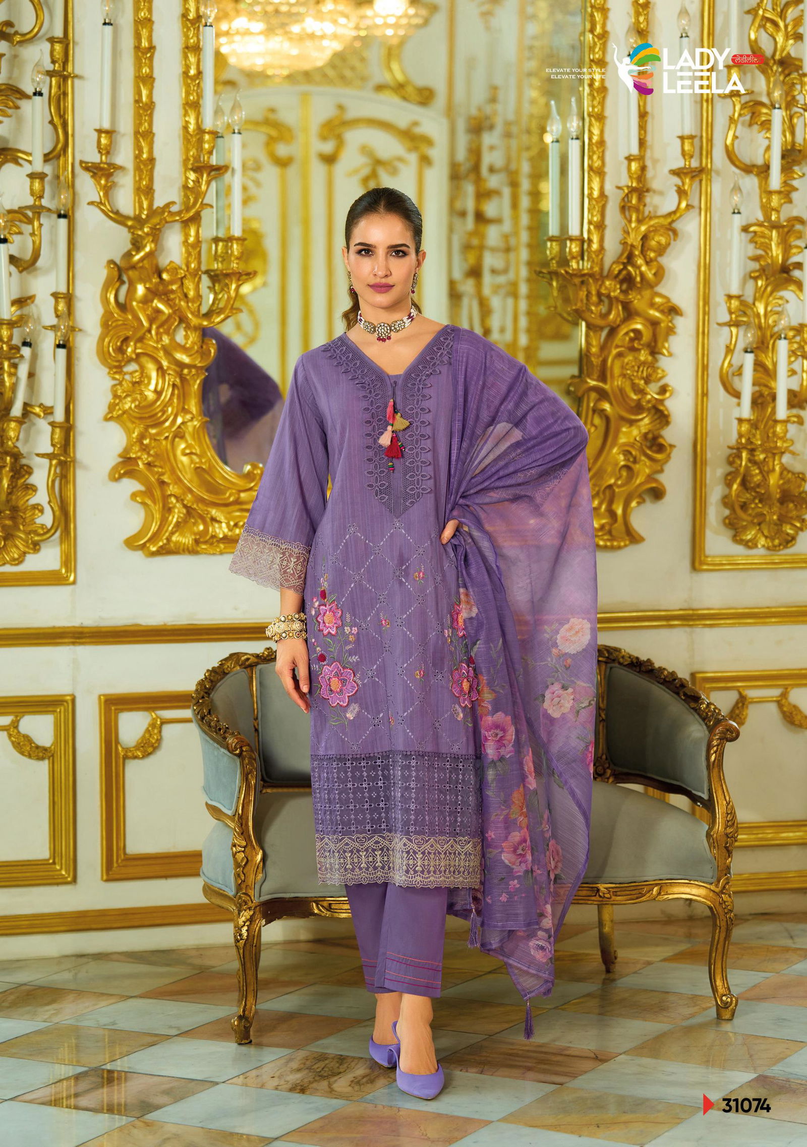 Summer Saga By Lady Leela Cotton Kurti With Pant Dupatta Exporters In India
